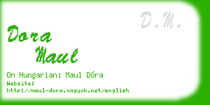 dora maul business card